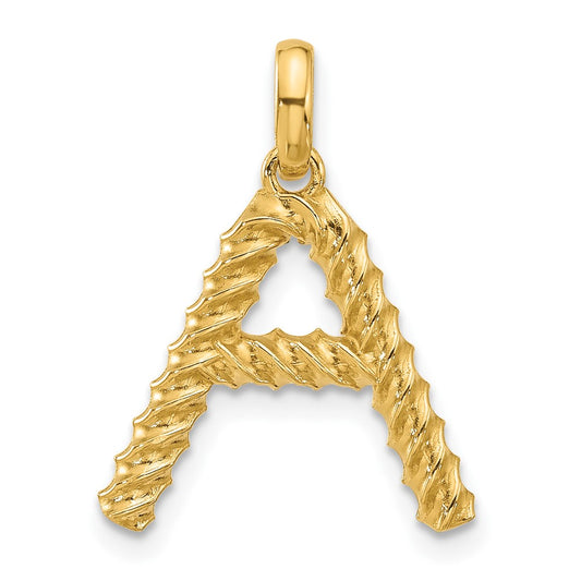 14ky Fancy Twist Letter A