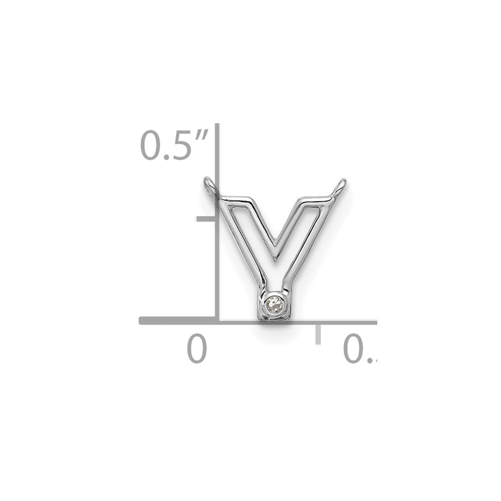 Stella & Dot 10kw Diamond Initial Y Charm Element