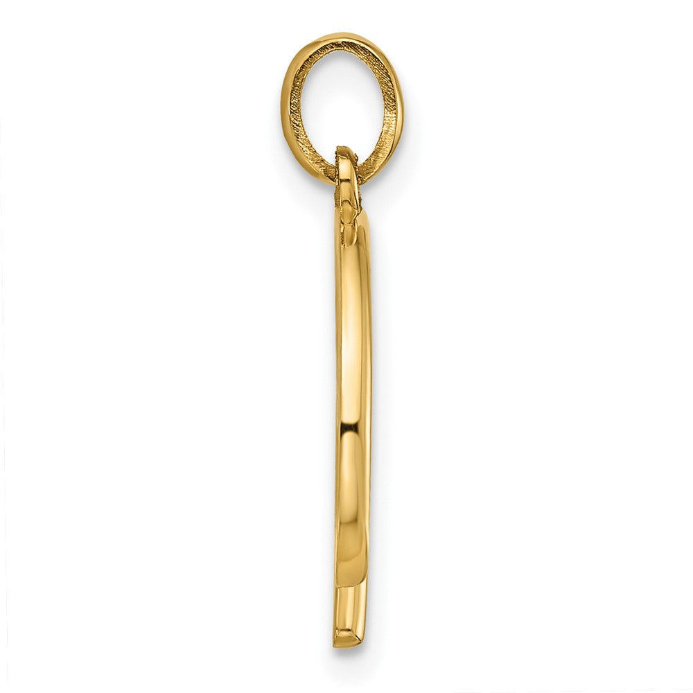 14k Yellow Gold Fancy Letter B