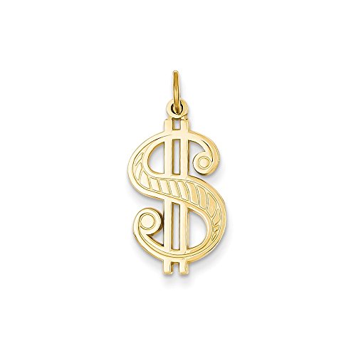 14k Dollar Sign Charm