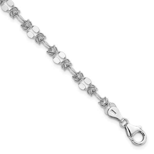 Sterling Silver Polished Fancy Bracelet