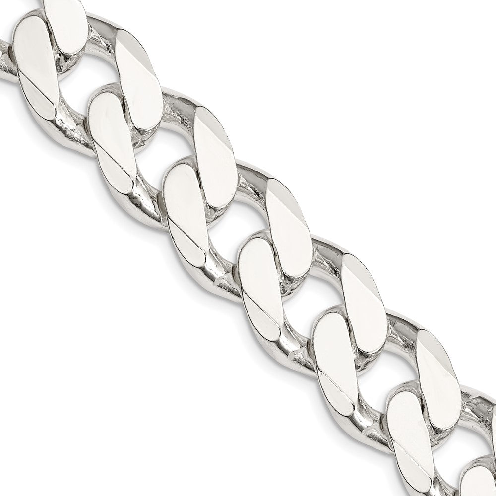 Sterling Silver 16.25mm Curb Chain 24 Inches