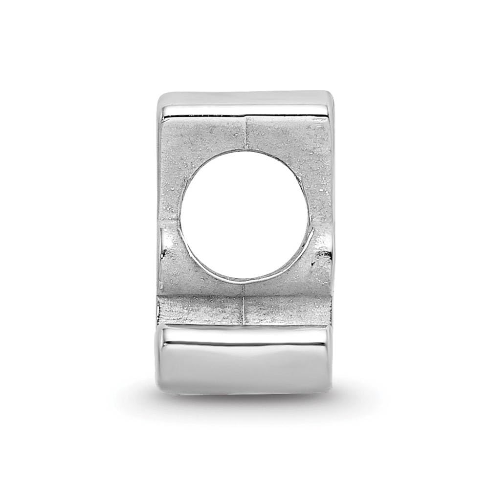 Sterling Silver The U of Alabama Script A Enamel Bead Charm