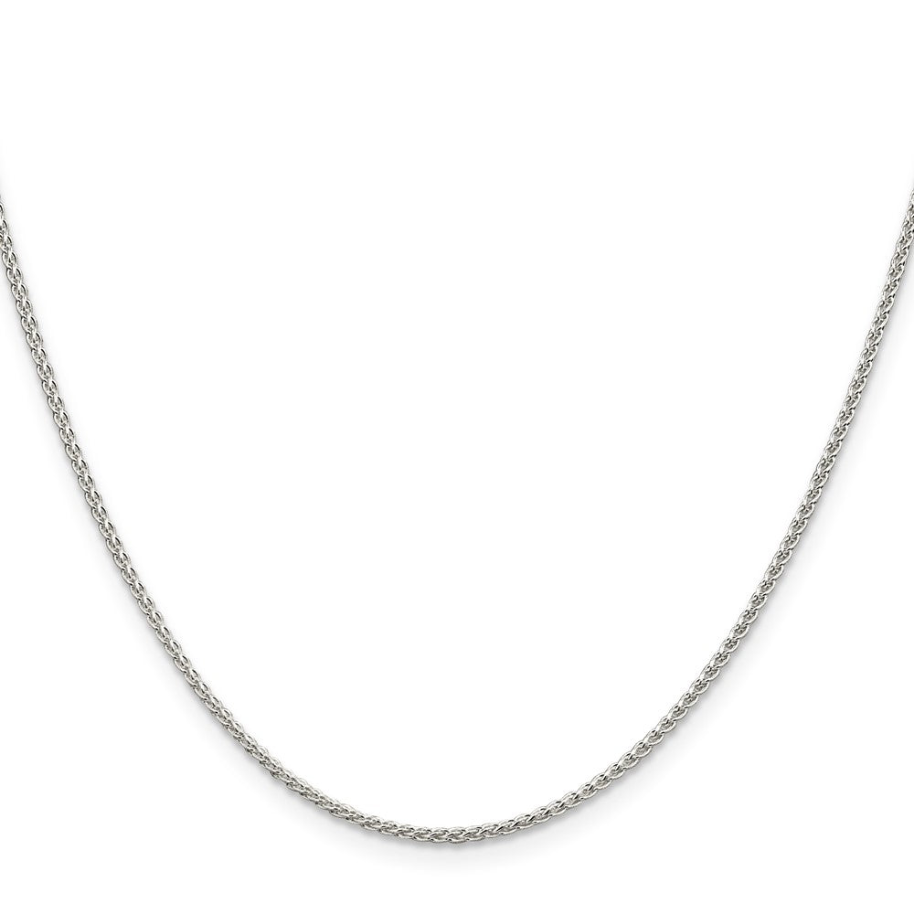 Sterling Silver 1.5mm Round Spiga Chain 24 Inches