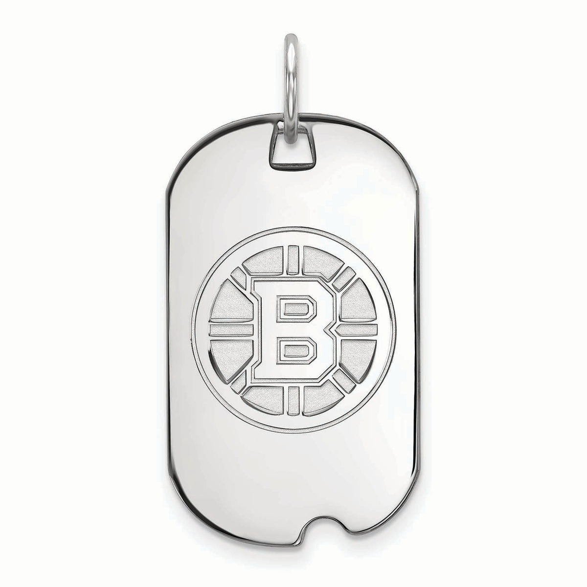 Women's Boston Bruins Sterling Silver Small Dog Tag
