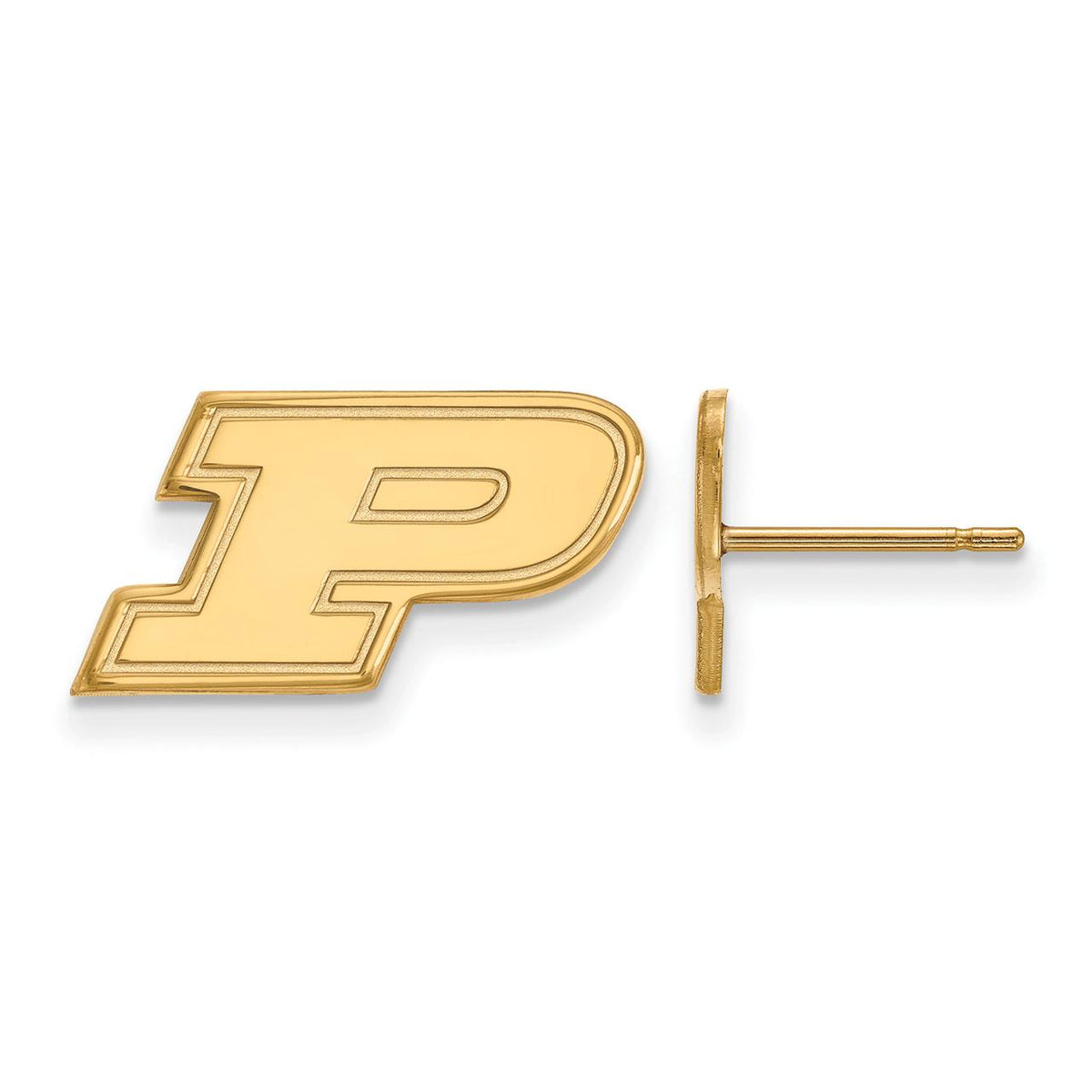 Women's Purdue Boilermakers Gold Plated XS Post Earrings