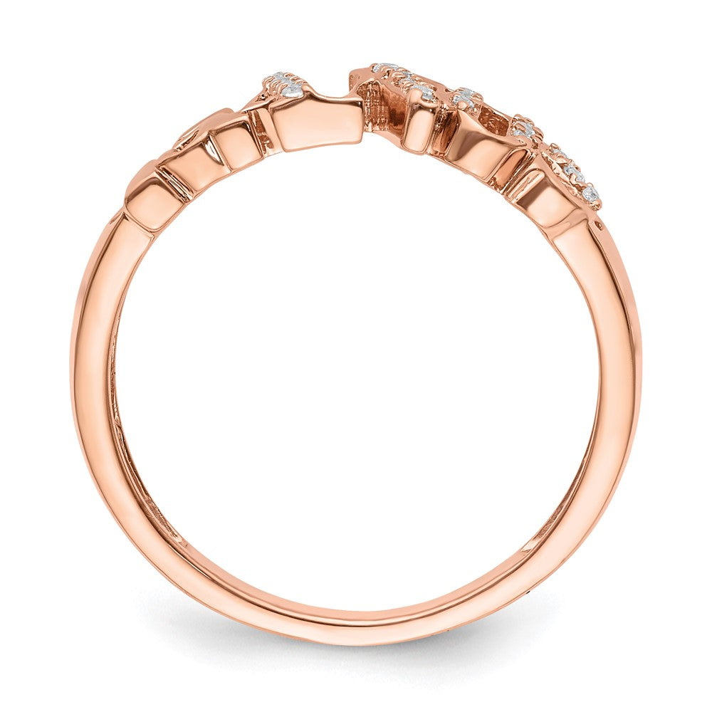 10k Rose Gold Dia Ring RD 6- .003ct, 11- .005ct - Mel:S33