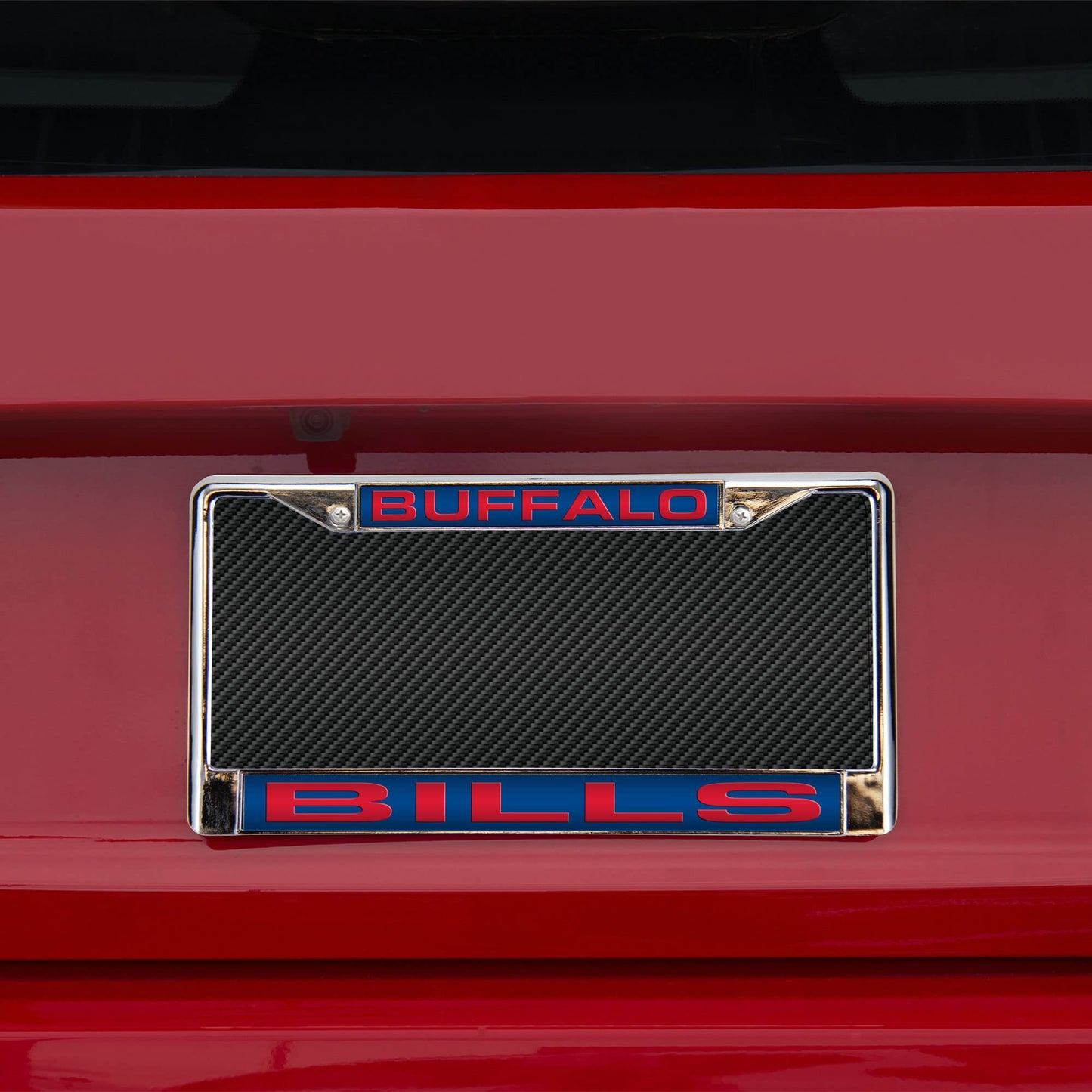 NFL Buffalo Bills Blue Laser Chrome Acrylic License Plate Frame QGC7073