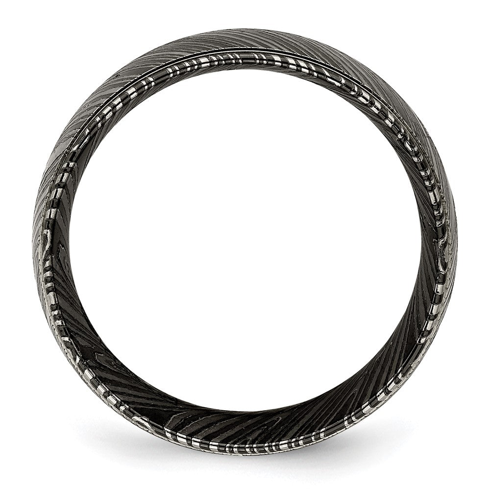 Edward Mirell Timoku Band 10mm Black Ti and Timoku Tri Dome Band