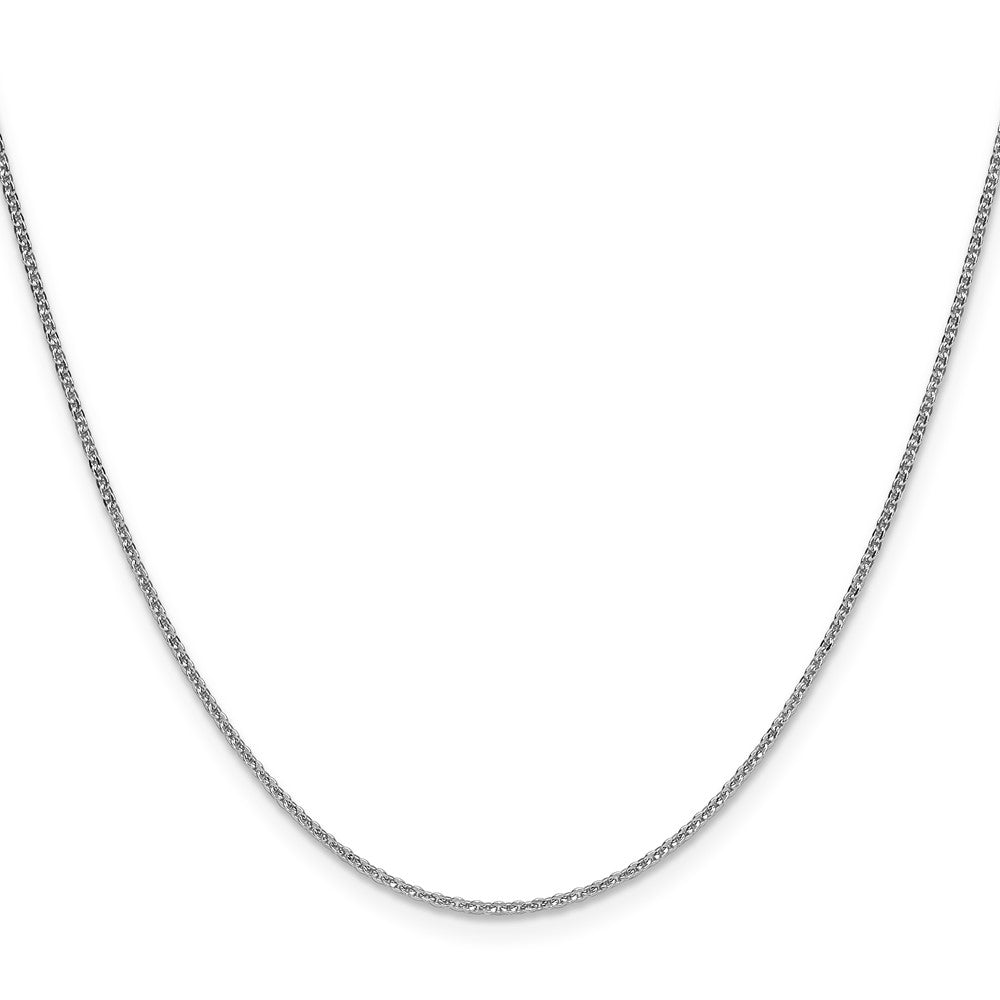 10K White Gold 1.4mm Flat Cable Chain