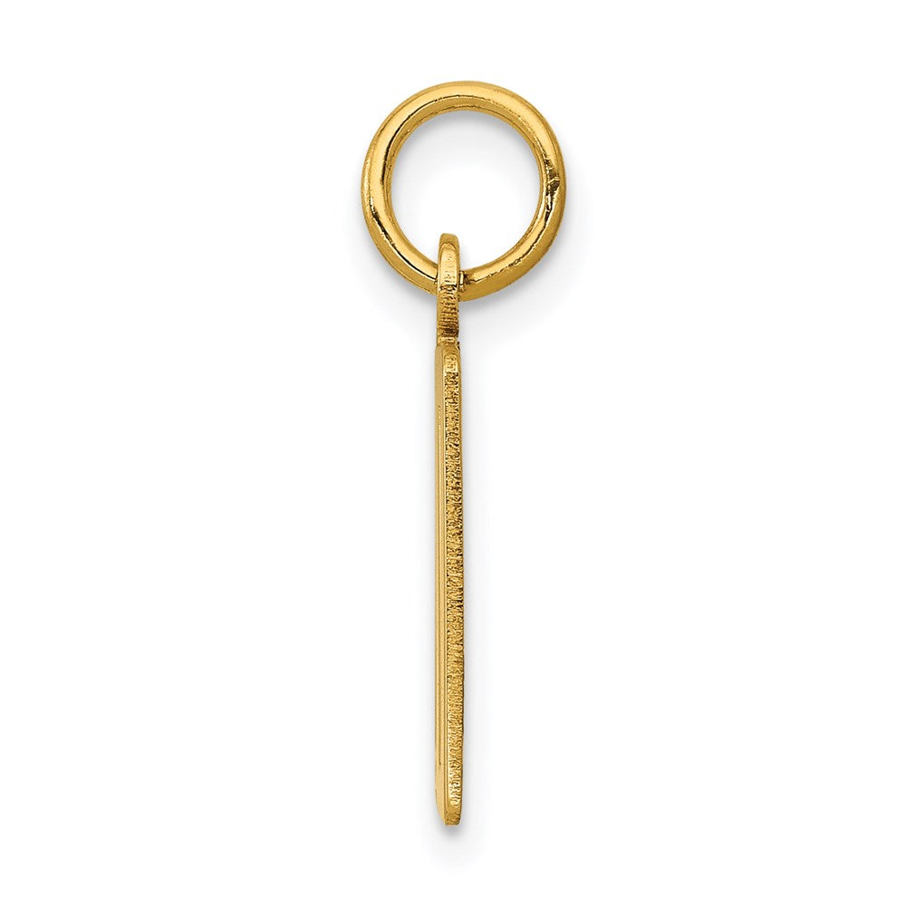 14k Small Elongated Number 20 Charm