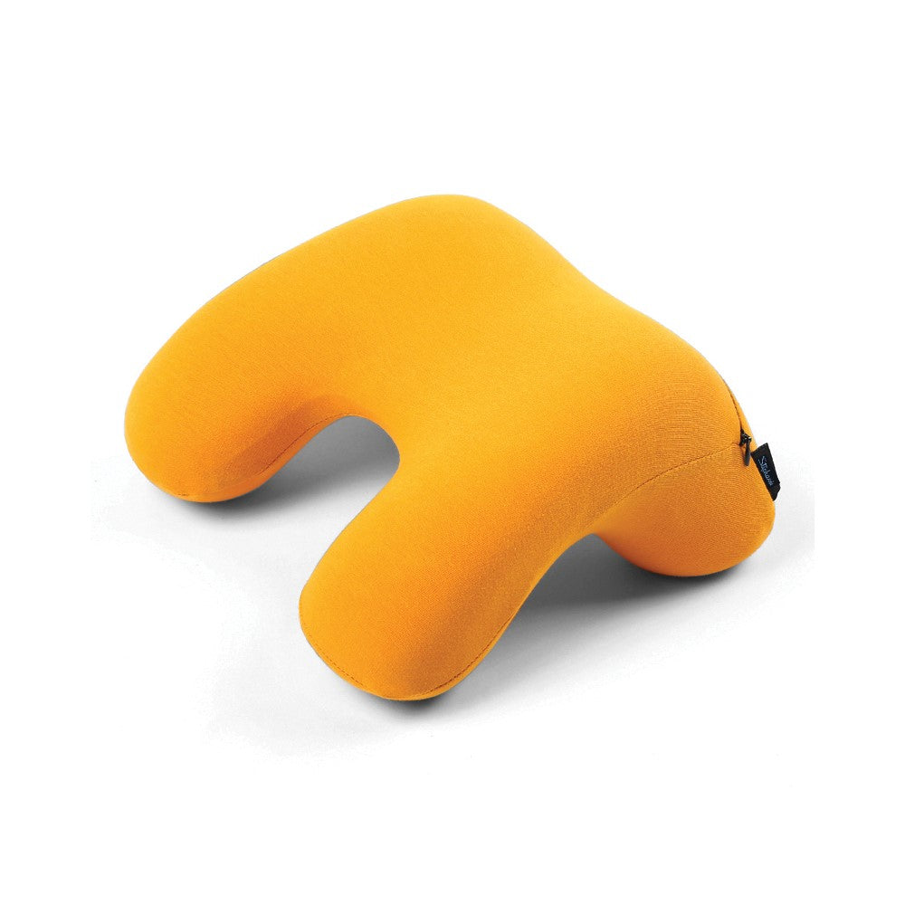 Yellow Travel Pillow Set with Eye Mask and Ear Plugs QGM22669
