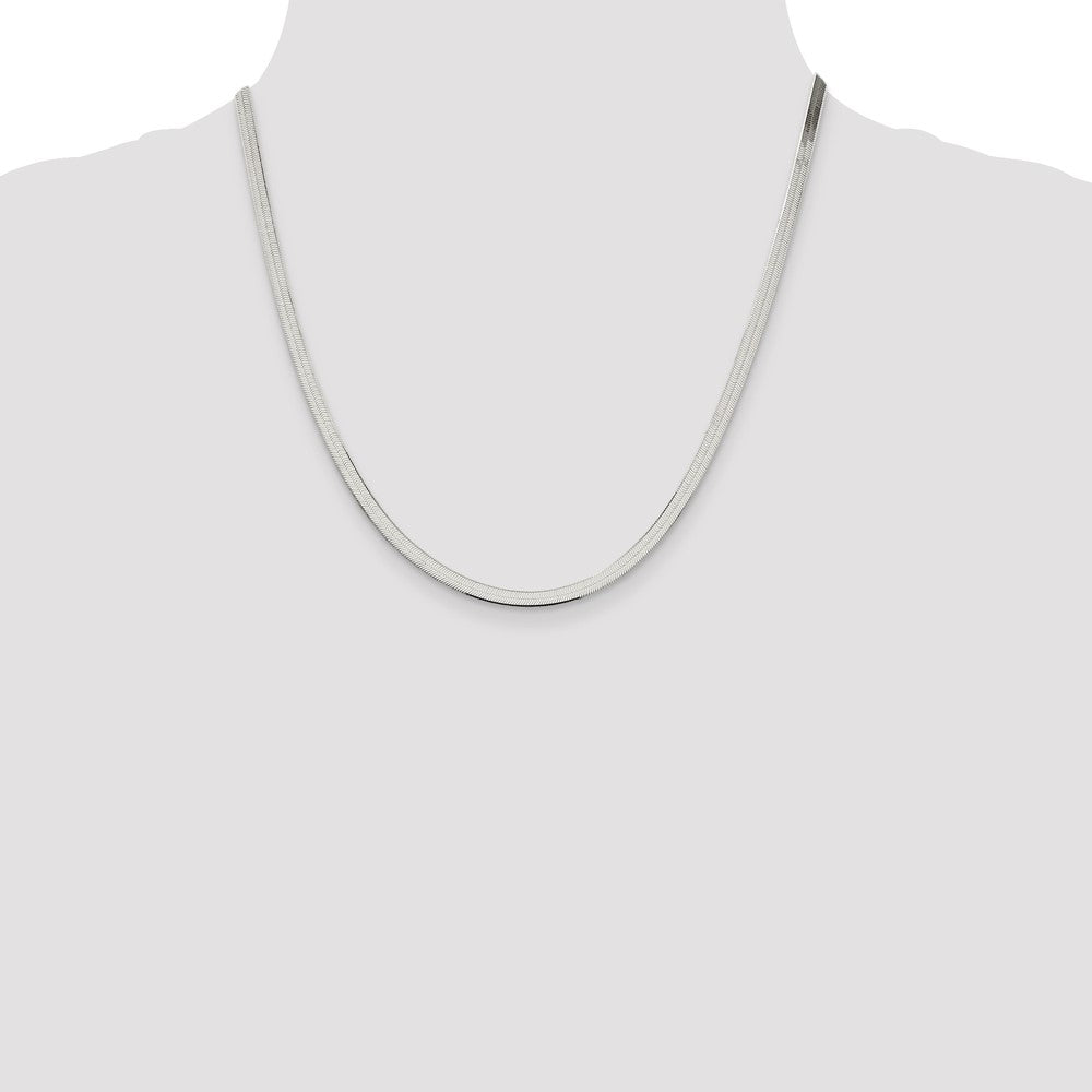 Sterling Silver 3.5mm Magic Herringbone Chain 20 Inches