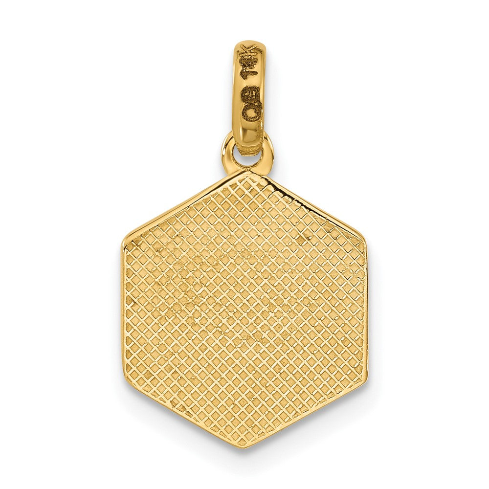 14k Yellow Gold Fancy Dice