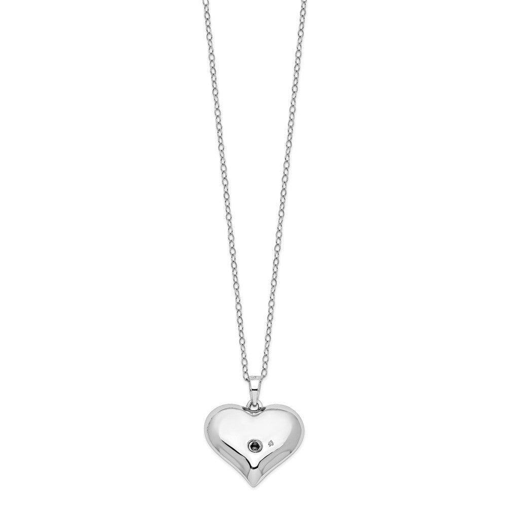 Sentimental Expressions Sterling Silver  Without You Hear Ash Holder 18 Inch Necklace 18 Inches