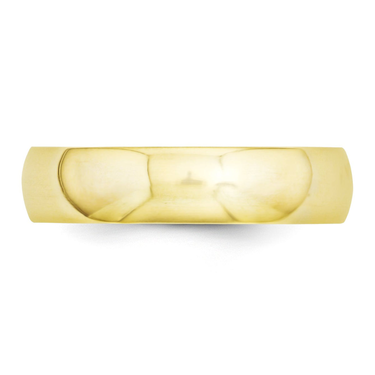 14k Yellow Gold 5mm Standard Weight Comfort Fit Wedding Band Size 4.5 CF050