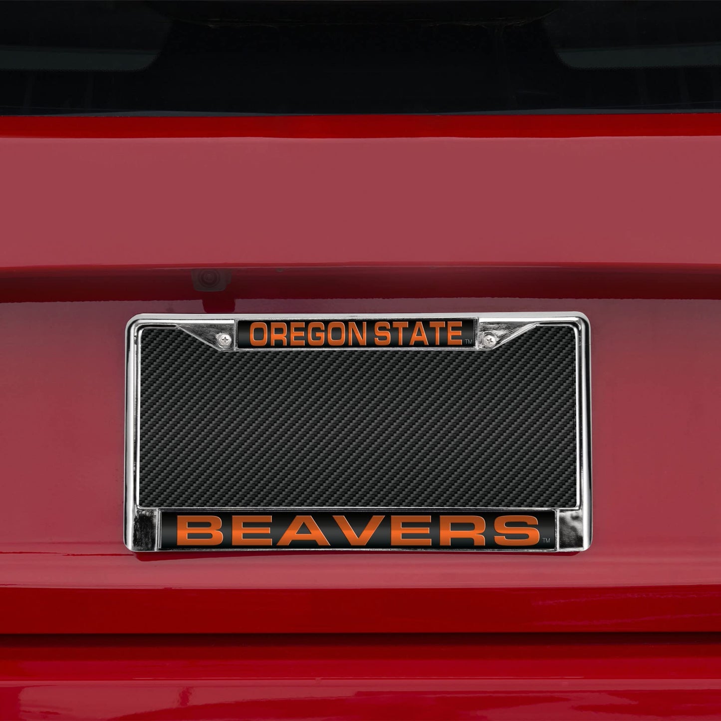 Oregon State NCAA Beavers Chrome Metal Laser Cut License Plate Frame