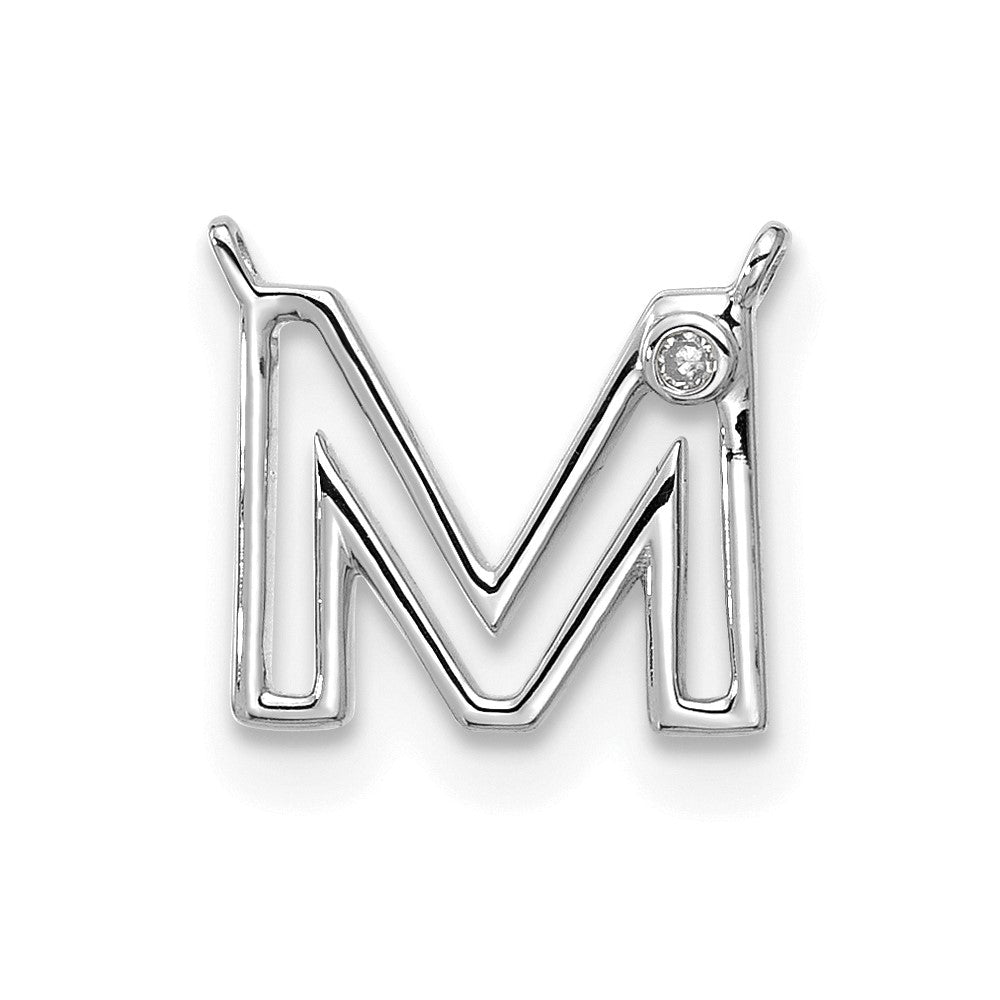 Stella & Dot 10kw Diamond Initial M Charm Element