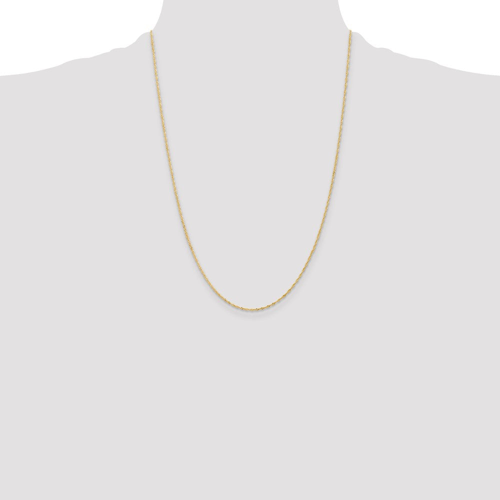 10k 1 mm Singapore Chain