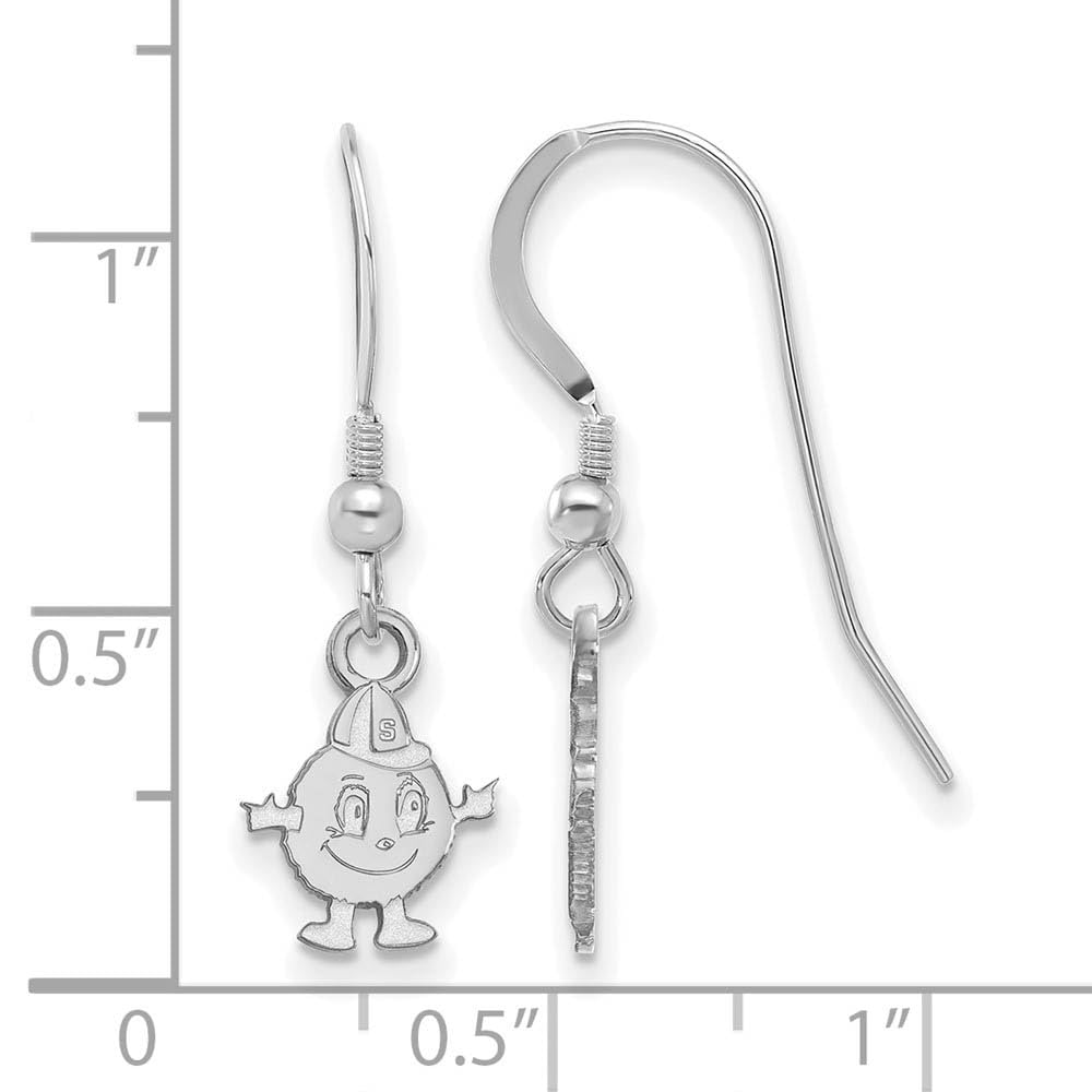 LogoArt Sterling Silver  Syracuse University Extra Small Dangle Earrings