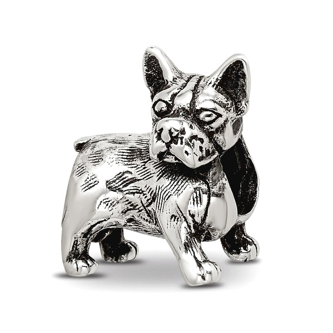 Sterling Silver Reflections Boston Terrier Bead