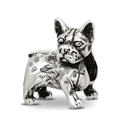 Sterling Silver Reflections Boston Terrier Bead