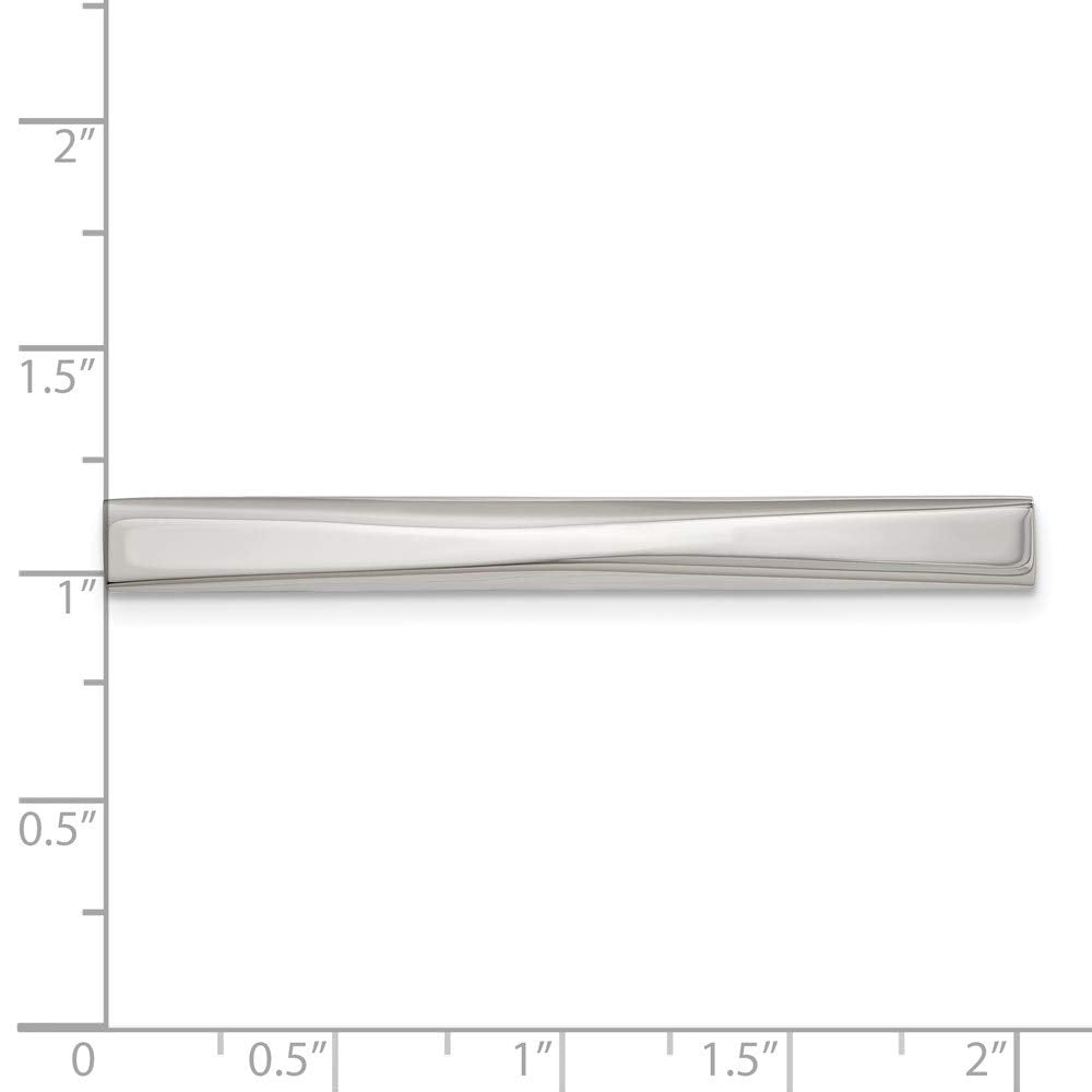 Chisel Stainless Steel Tie Clip