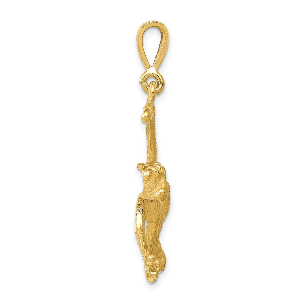 14k Monkey Charm Yellow Gold
