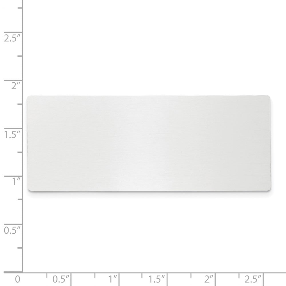 1 X 2 1/2 Polished Aluminum Single Plate