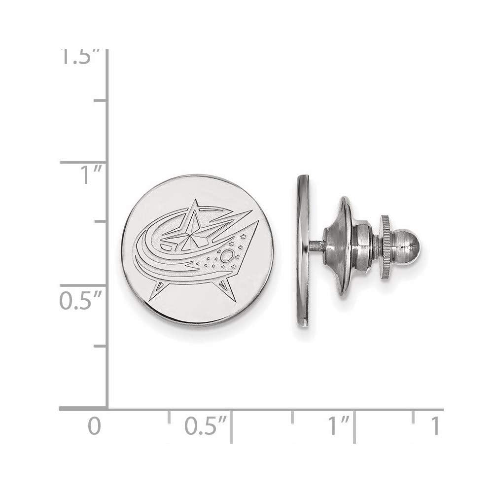Sterling Silver NHL Columbus Blue Jackets Lapel/Tie Pin