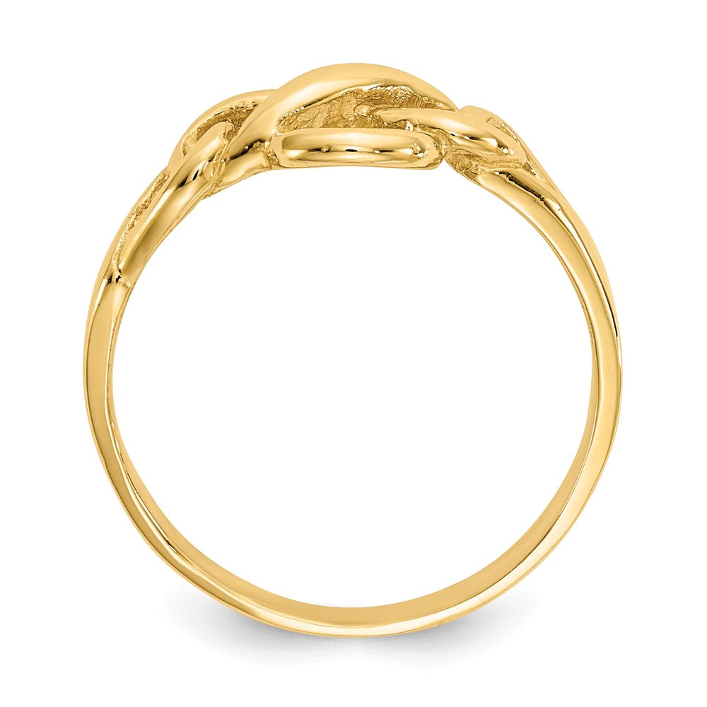 14k Free Form Knot Ring Size 6