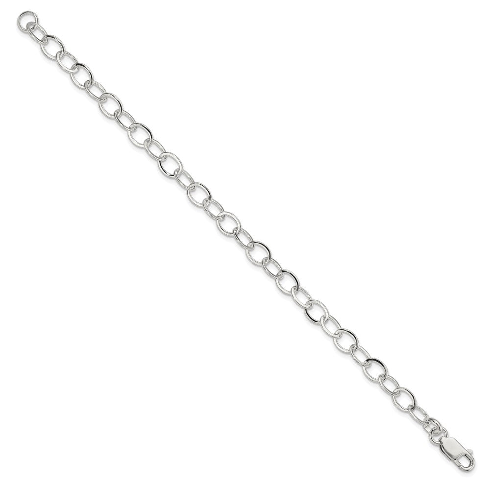 Sterling Silver 7.5inch Fancy Link Bracelet 7.5 inches