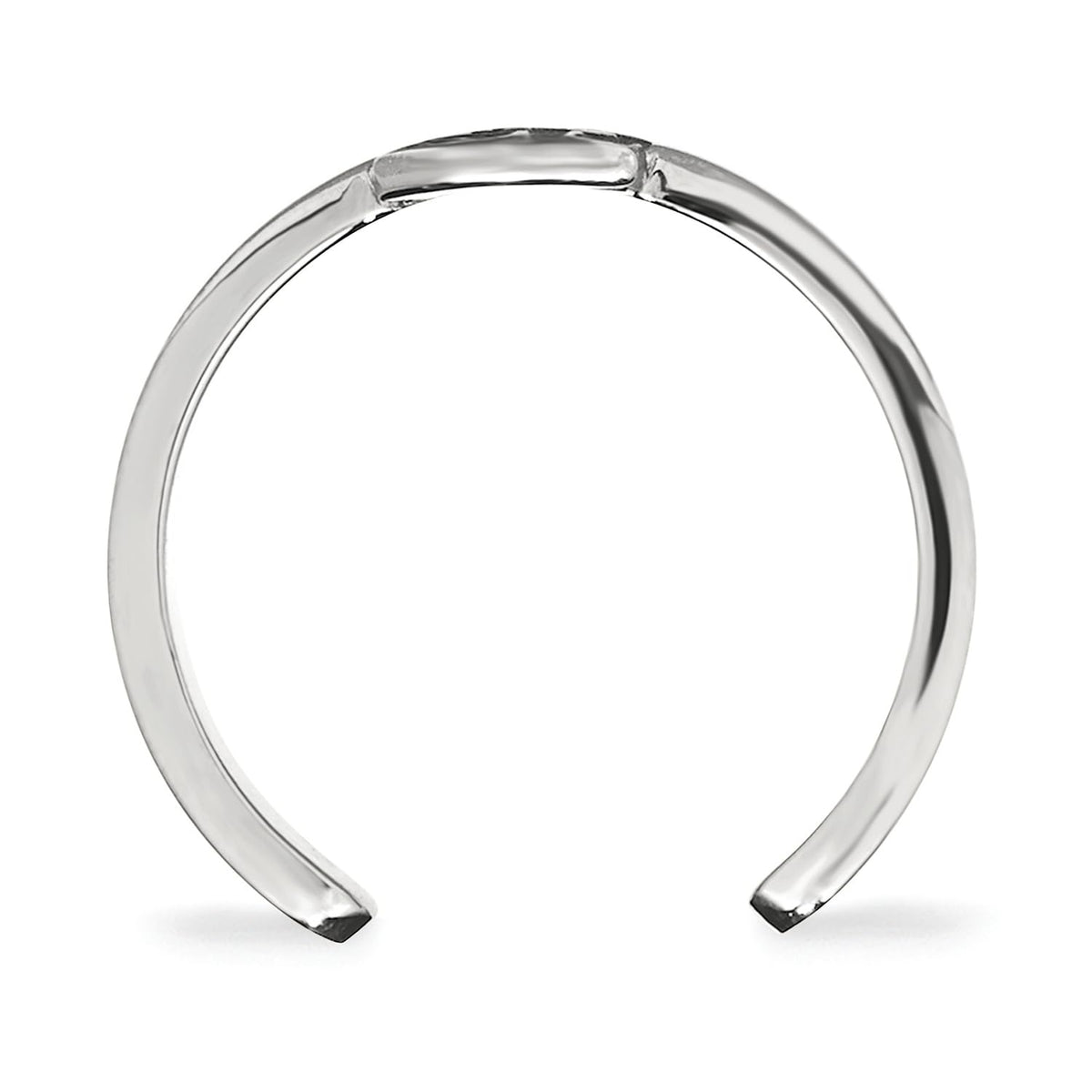 Sterling Silver Rhodium-plated LogoArt Florida State University F-S Toe Ring Q-SS029FSU