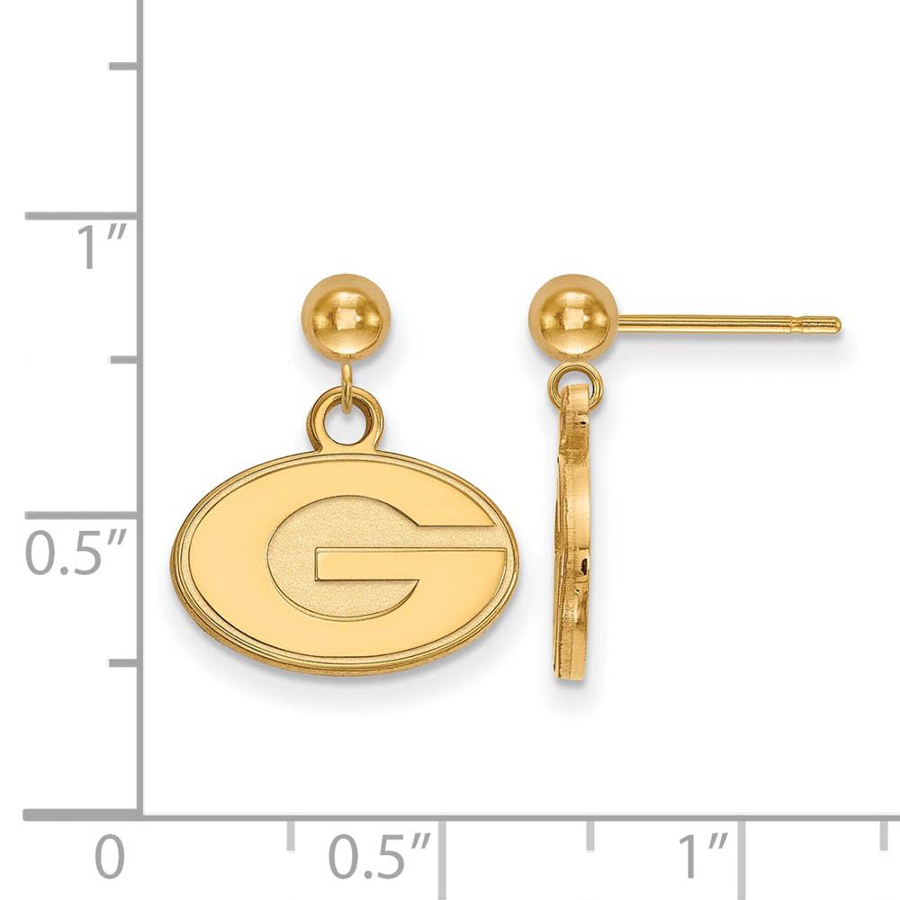 Georgia Earrings Dangle Ball (14k Yellow Gold)
