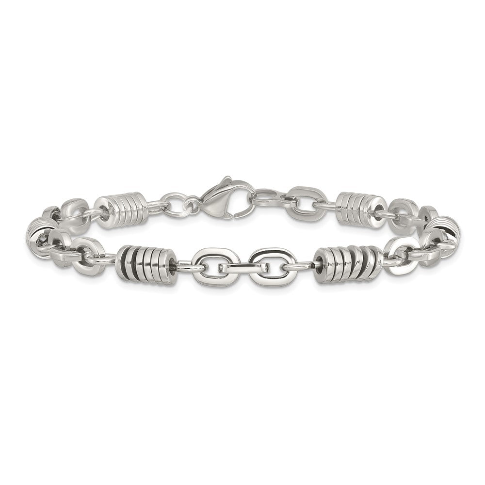 Stainless Steel Polished 9in Bracelet 9 inches