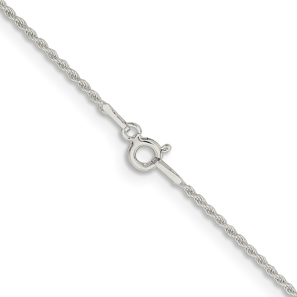 Sterling Silver 1.3mm Solid Rope Chain 30 Inches