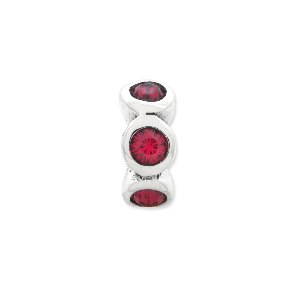 Sterling Silver Reflections July Preciosa Crystal Birthstone Bead