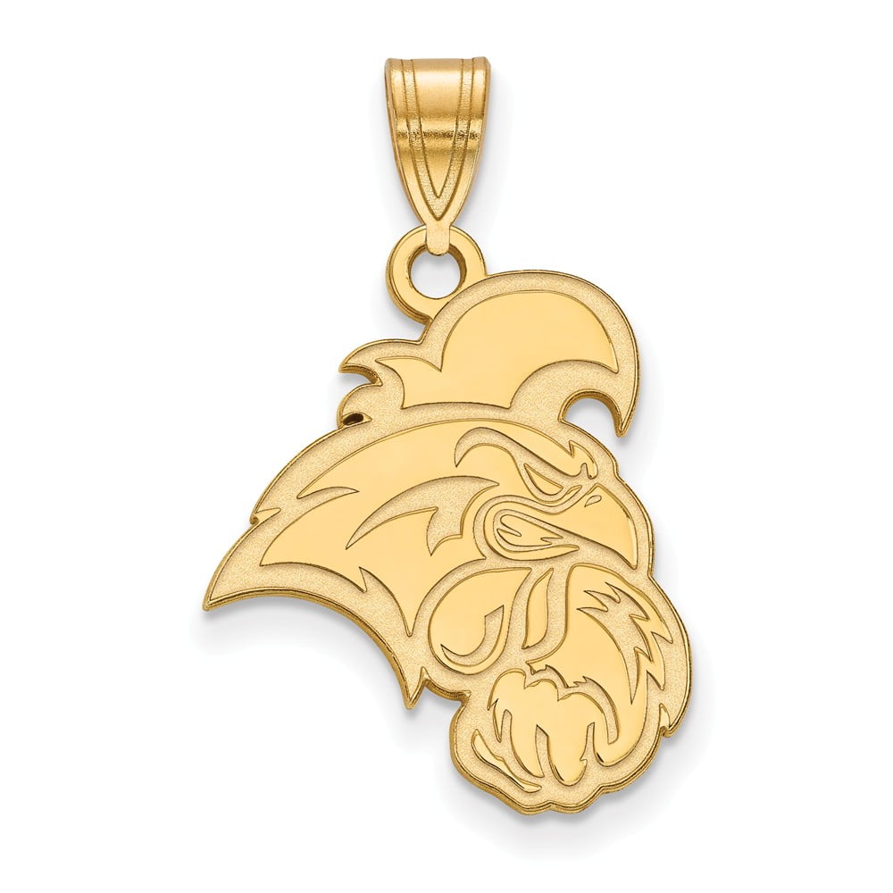Sterling Silver & Gold Plated LogoArt Coastal Carolina University Chanticleer Large Pendant Charm