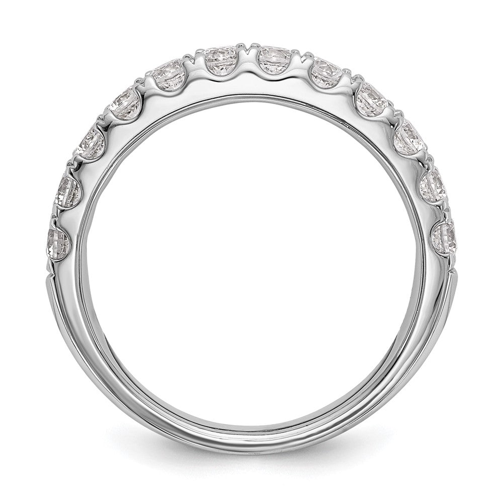 14k Two-tone 1/2 carat Lab Grown Diamond VS/SI+ G+ Complete Three Stone Engagement Ring