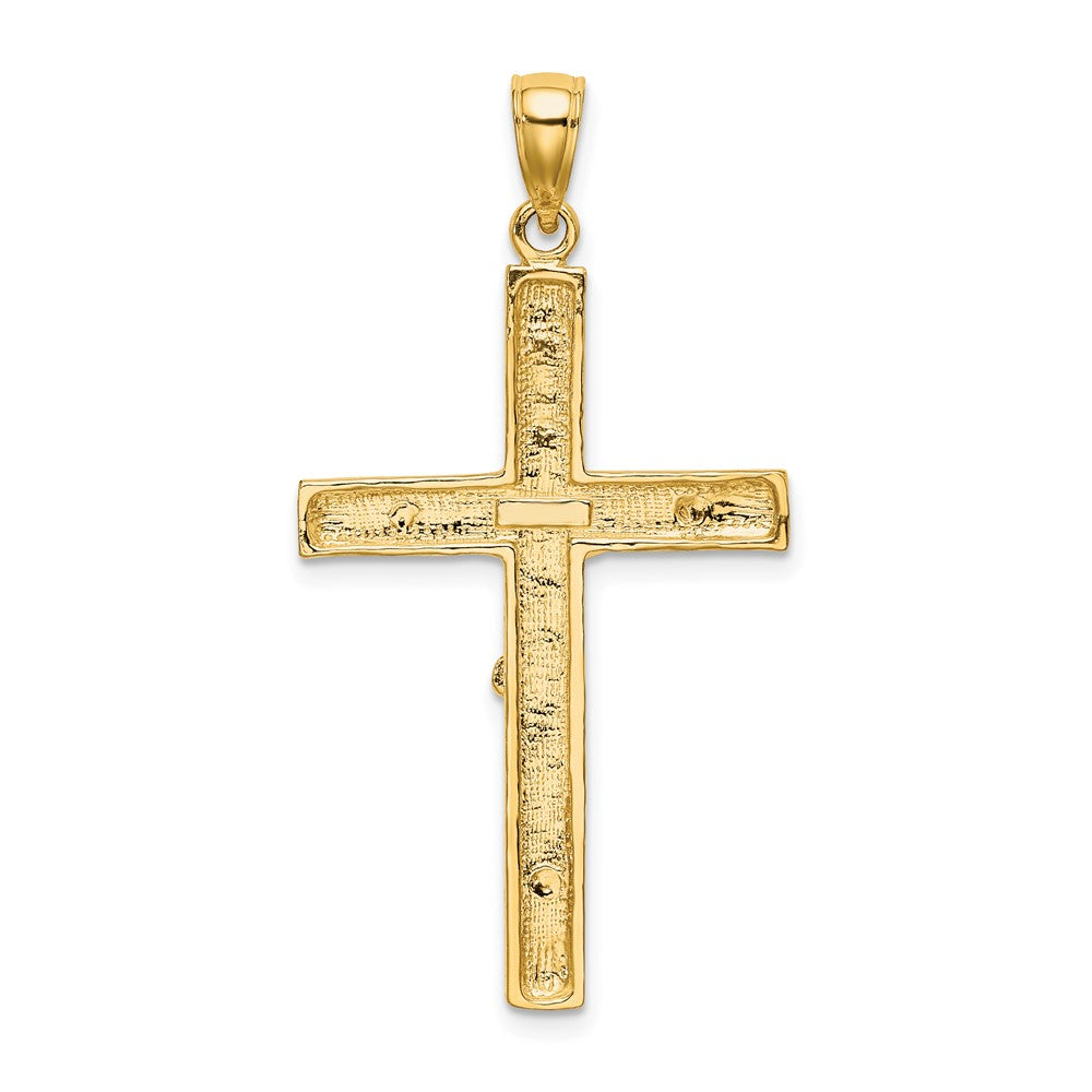10K Crucifix Charm Yellow Gold