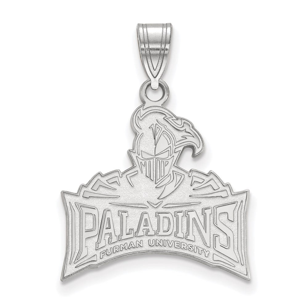 Sterling Silver Official Licensed Collegiate Furman University (FU) Large Pendant