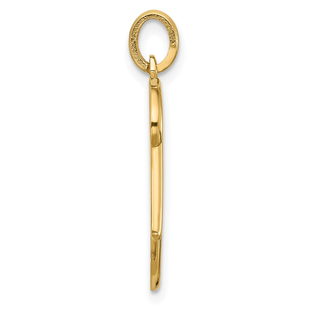 14k Yellow Gold Fancy Letter K