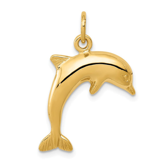 10k Yellow Gold Dolphin Charm
