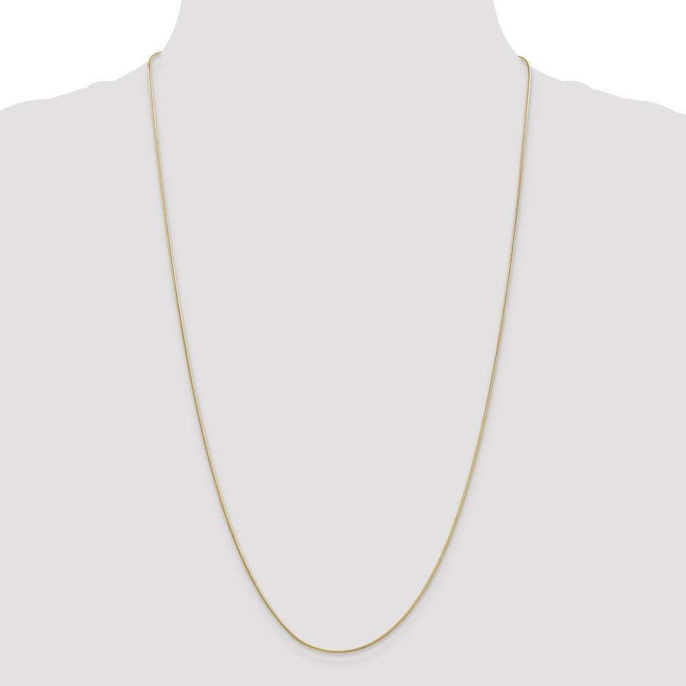Primal Gold 10 Karat Yellow Gold 0.90mm Round Snake Chain