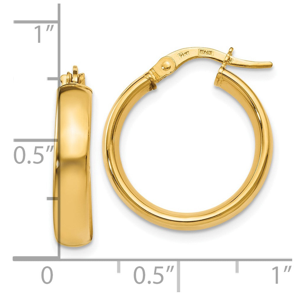 14K Polished Earrings