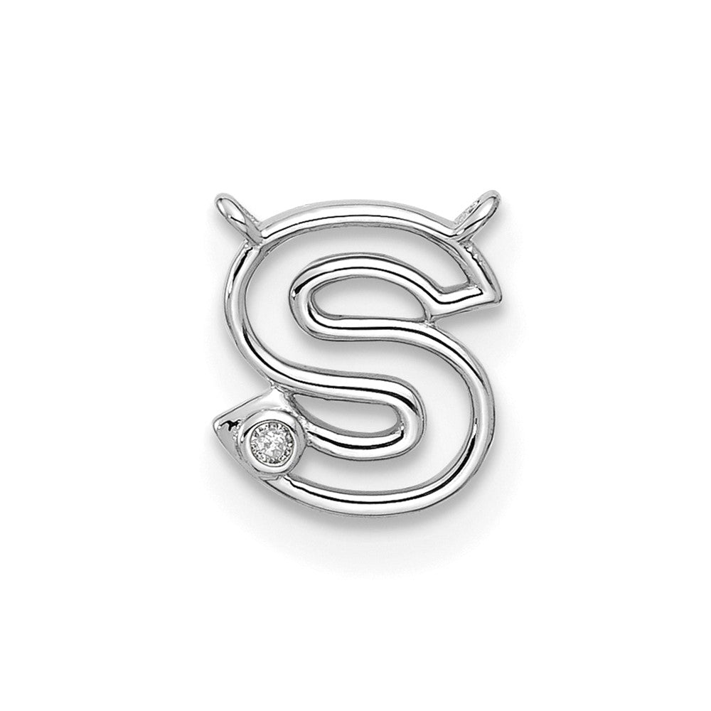 Stella & Dot 10kw Diamond Initial S Charm Element
