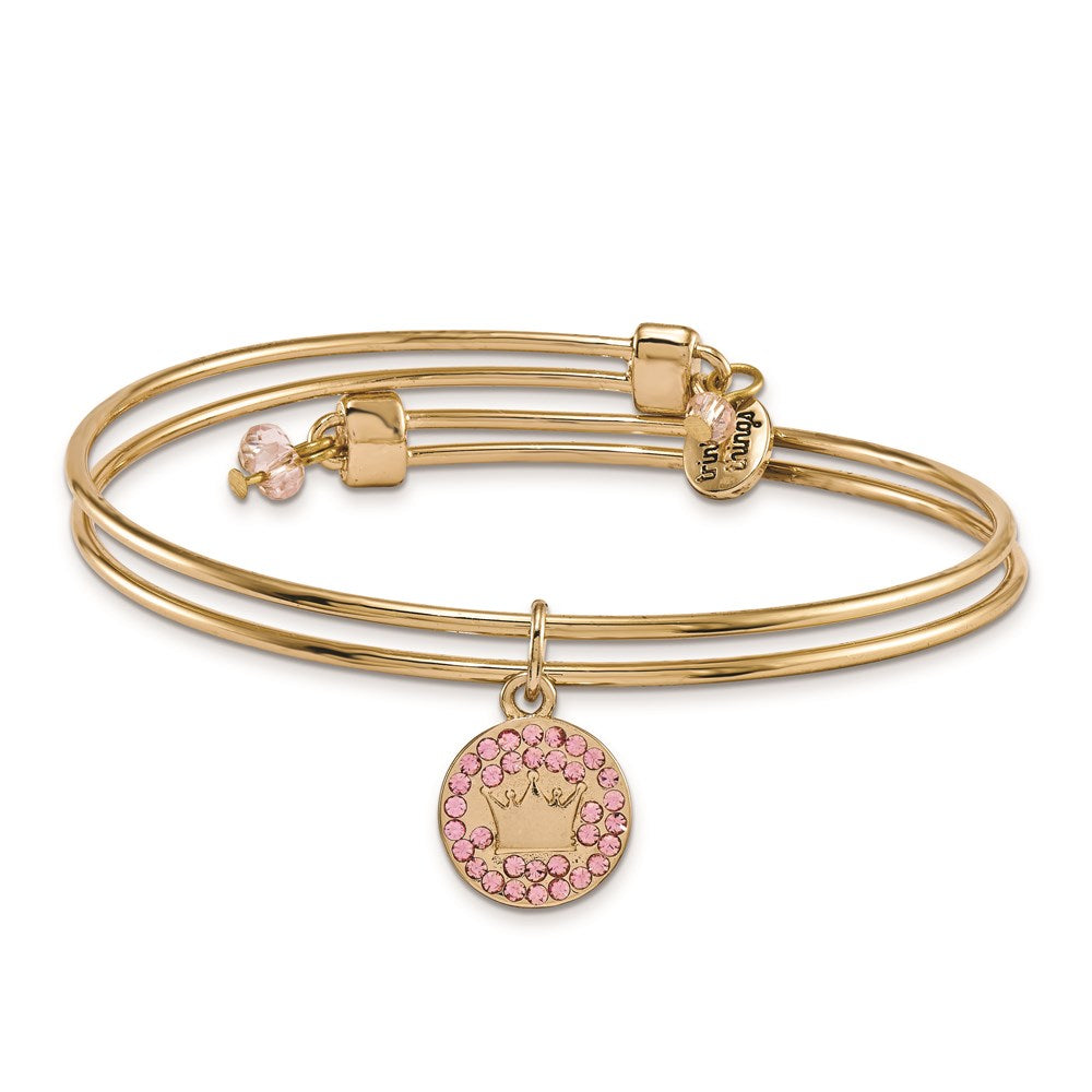Gold-tone Trinky Things It's a Girl Pink Bracelet/Card