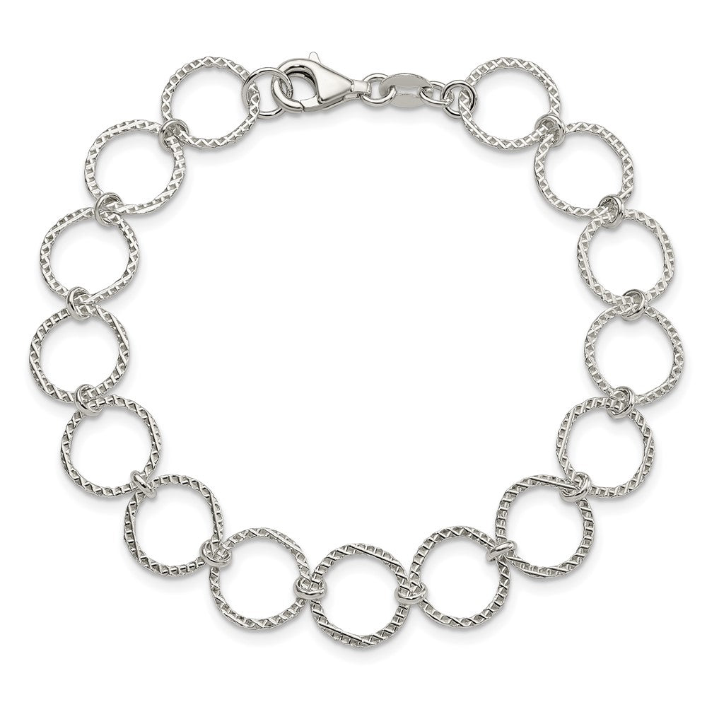 Sterling Silver Fancy Bracelet 7.5 inches
