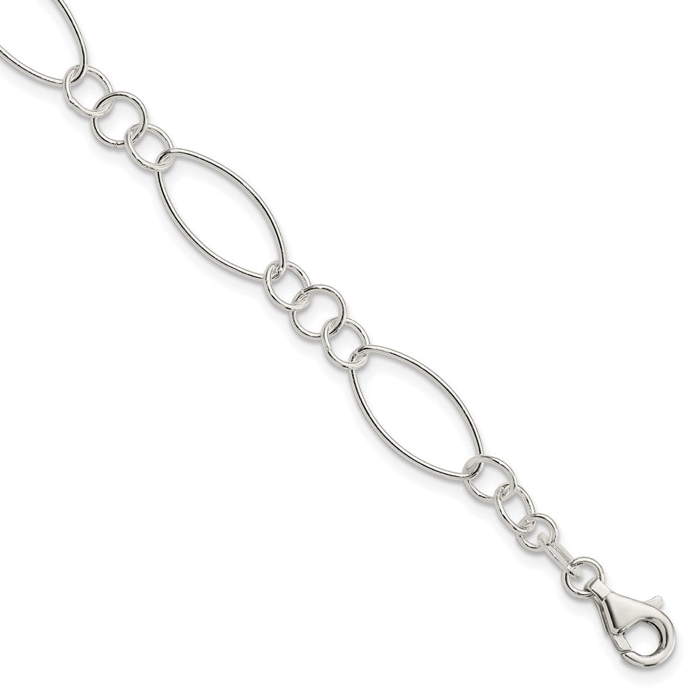 Sterling Silver Fancy Bracelet 7.5 inches