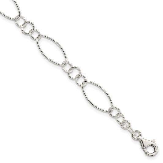 Sterling Silver Fancy Bracelet 7.5 inches